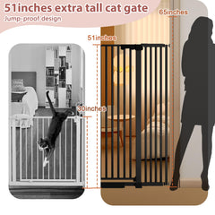 Amibud pressure-mounted pet gate no-drill enables quick, wall-friendly setup