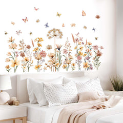 Amimagen boho flower wall stickers add dreamy nursery ambiance with easy removal.
