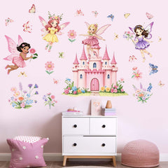 Amimagen Kids room decor fairy butterfly decal suits rooms for ages 1-12