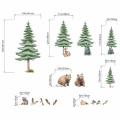 Amimagen kids room wall decal forest decoration creates immersive storytelling backdrop