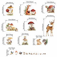 Amimagen woodland wall decal forest animals boosts playful learning in classroom or daycare