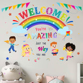 Amimagen You Are Amazing quotes wall stickers for reading corner, motivation-friendly decor