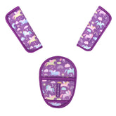 Amintiri Unicorn World soft plush shoulder pad cushions the neck for gentle protection