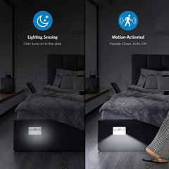 AMIR stair-light close-up shows 40 lumens of daylight 6500K glow for clear floor visibility.