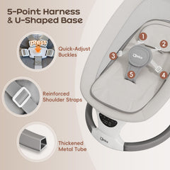 AMKE baby swing hd-touchscreen provides quick setup and clarity