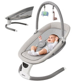 AMKE baby swing spacious-cradle provides roomy comfort for soothing sessions