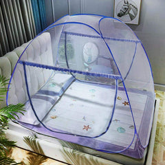 AMMER portable pop-up mosquito net bed size for queen to king beds, insect protection