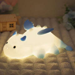 Ammonite Dragon Night Light front view offers a cute kid-friendly glow for bedtime.