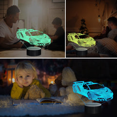 Ammonite Race Car Lamp timer function supports energy-saving use