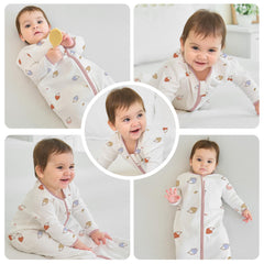 amo nenes cotton fabric closeup emphasizes soft skin-friendly material