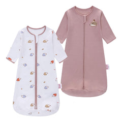 amo nenes baby sleep sack hedgehogs pattern front view for cozy, breathable wear