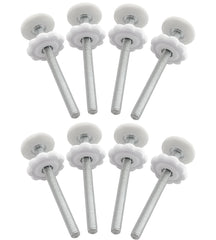 AMORBASE 8mm spindle rod, 9cm white, extend gate width securely.
