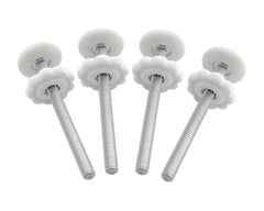 AMORBASE threaded spindle rods 8mm four-pack with anti-slip pads for wall protection