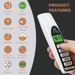 Amplim Baby Thermometer ear reading for accurate temperature checks.