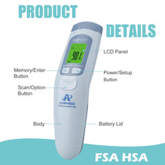 Amplim non-contact feature enables hygienic touch-free temperature screening for all ages.