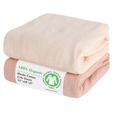 Amrcbb baby organic muslin crib sheet 2-pack showing soft breathable fabric