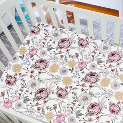 AMROSE microfleece crib sheet folded edge highlights durable stitching