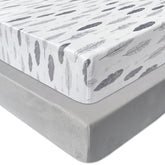 AMROSE microfleece crib sheets 2-pack show cozy warmth for cold days and quick bed changes.