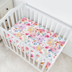 AMROSE pack-n-play sheets with elastic band fit demonstrates secure 5-inch pocket.