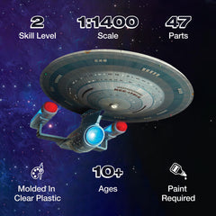AMT Star Trek NCC-1701-C side detail highlights accurate silhouette for collectors