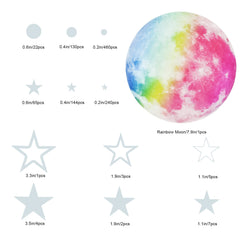 AMURTH glow stars bedroom decor forms a magical ceiling scene for soothing bedtimes.