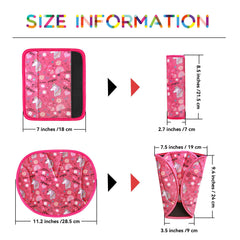 AMUSEPROFI kids plush seatbelt shoulder pad in unicorn design reduces neck irritation