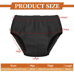 Amylove Swim Diaper Cover black side view highlighting leak-resistant fit