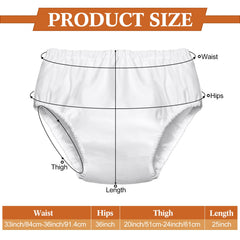 Amylove swim diaper cover white back view highlighting snug pull-on fit