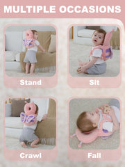 Anfrandce baby head protector closeup material emphasizes premium fabric and elastic PP cotton durability.
