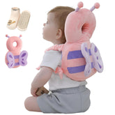 Anfrandce baby head protector backpack front view shows lightweight protection for crawlers.