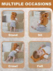 Anfrandce baby head protector backpack tiger toddler wearing shows lightweight design.