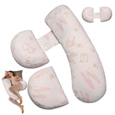 Anfrandce pregnancy pillow full-body support for aligned sleep and comfort.