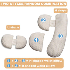 Anfrandce pregnancy pillow machine-washable cover demonstrates easy cleaning