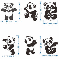 ANFRJJI panda-bamboo forest wall sticker highlights nature-inspired decor for bedrooms