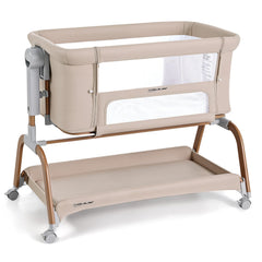 ANGELBLISS 3-in-1 bassinet standalone mode with memory foam mattress for newborn comfort.