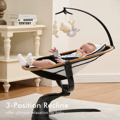 Angelbliss baby swing Bluetooth lullabies streams calming music for baby
