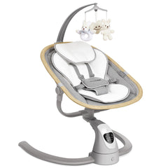 Angelbliss baby swing with cry detection for automatic soothing.