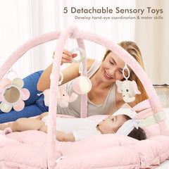 angelbliss detachable toys five sensory toys vibrant toys boost visual auditory and tactile exploration