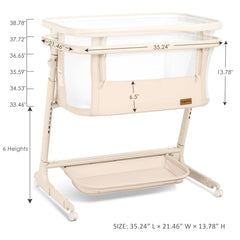 Angelbliss bassinet auto rocking demonstrates smooth motion at five speeds for calming lullabies.