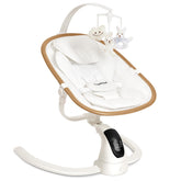 Angelbliss electric baby swing with wooden frame calms infants