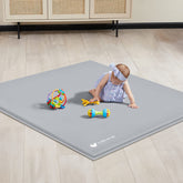 ANGELBLISS baby playpen mat roll-up for quick setup and easy storage.