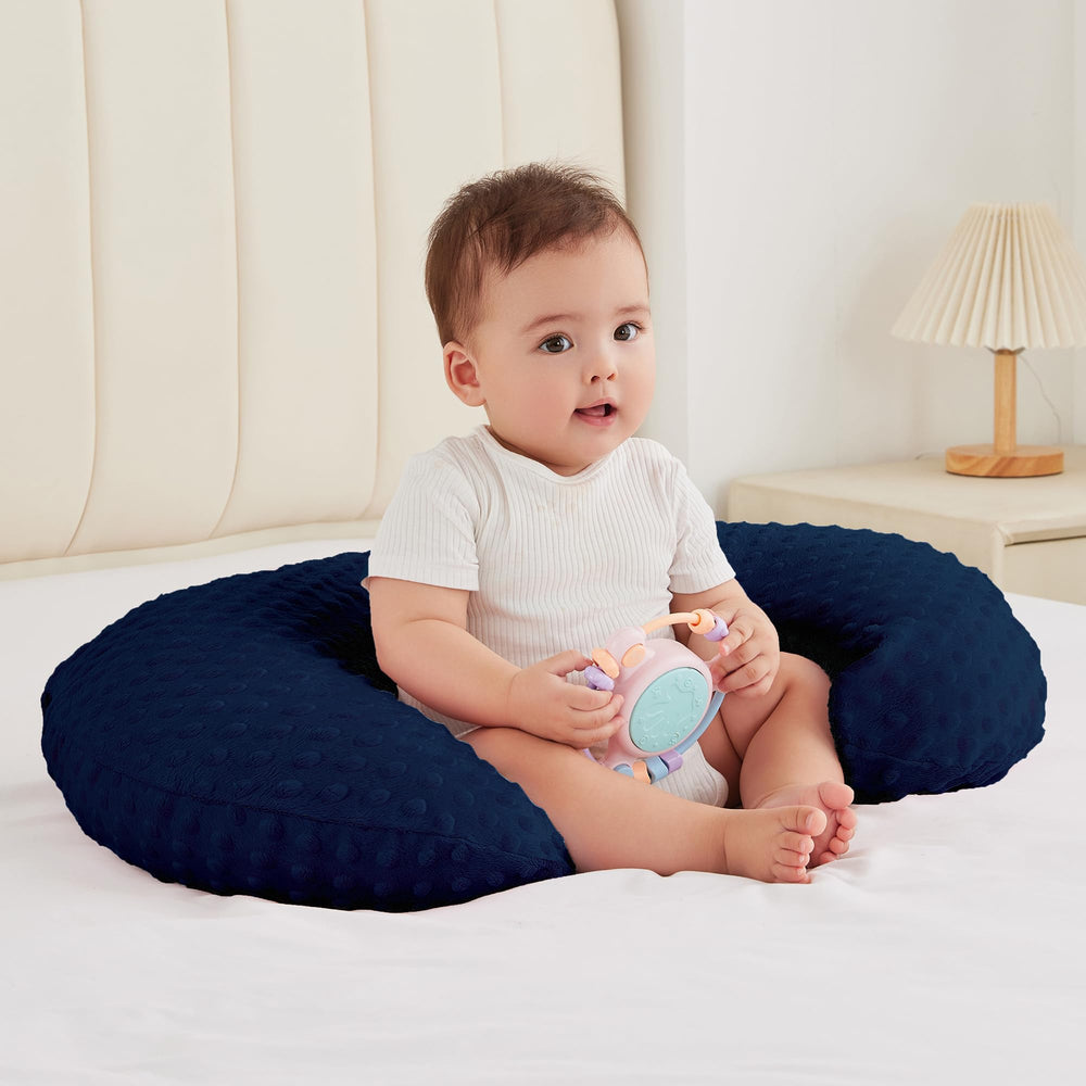ANHEBEIBEI Nursing Pillow ergonomic-support demonstrates comfortable feeding and better posture.