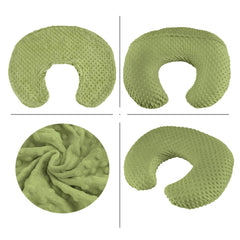 ANHEBEIBEI nursing pillow removable plush cover shown for easy cleaning.