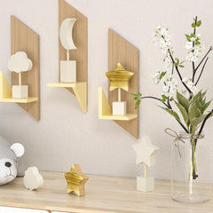 ANJUU moon and stars nursery decor shown on dresser for cozy vibes