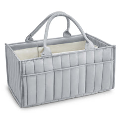 Ankyle Starry Sky Grey Diaper Caddy hero view shows spacious on-the-go storage.