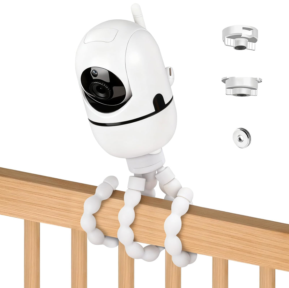 Annkoifu tripod baby monitor mount shows HelloBaby HB65 compatibility for quick secure setup.