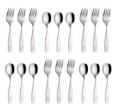 Annova Kids silverware 18-piece set with spoons—kid-sized, safe dining experience.