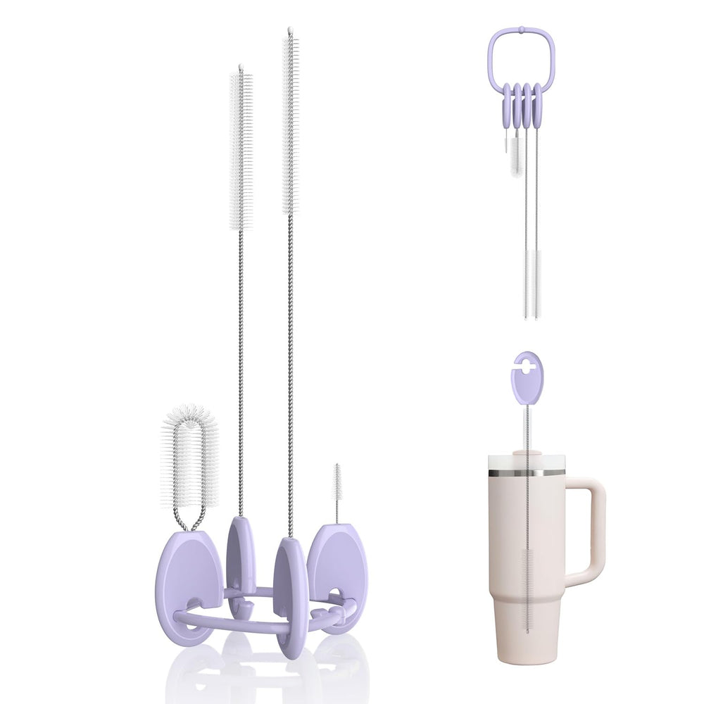 AnOis7ter Stanley straw cleaner image highlights ergonomic brushes for thorough Stanley tumbler cleaning.