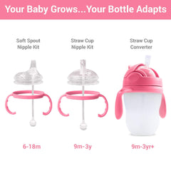 ANPEI straw nipple component highlighted for gentle sip flow