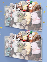 ANROYE corner stuffed animal storage on wall keeps plushies accessible
